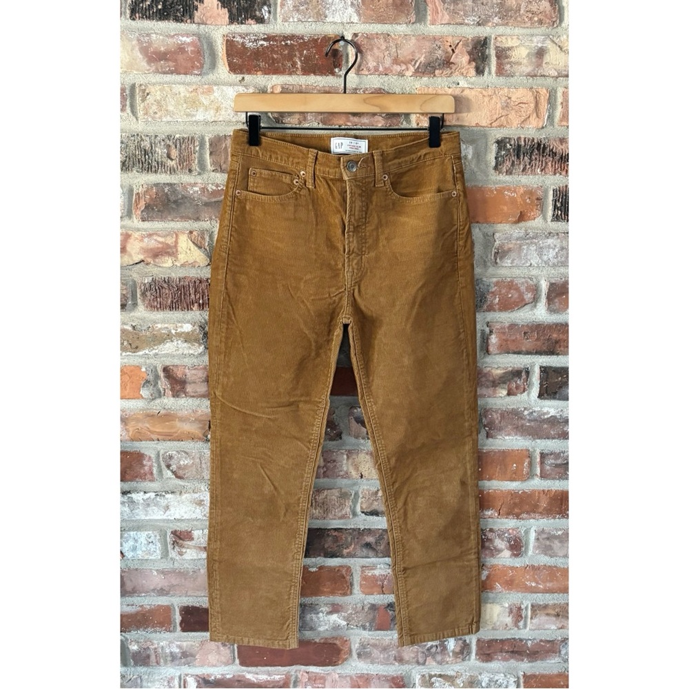Gap Brown Corduroy Vintage Slim High Rise Pants, 28